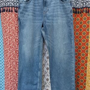 American Eagle Low Rise Strigid Ex- Boyfriend Baggy Jeans 16 Mint